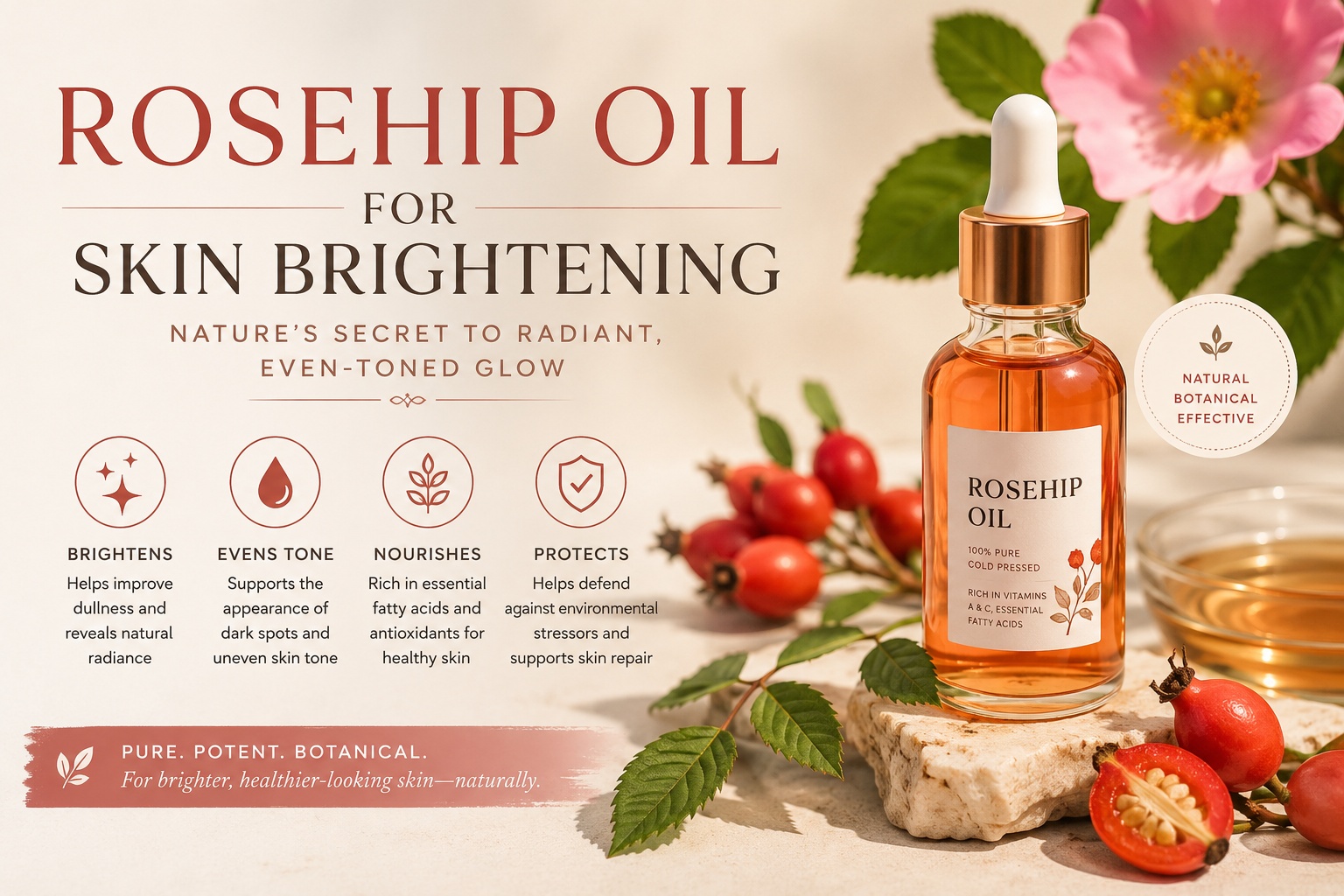 Rosehip Oil for Skin Brightening: The Botanical Secret Backed by Science Rosehip Oil for Skin Brightening: The Botanical Secret Backed by Science