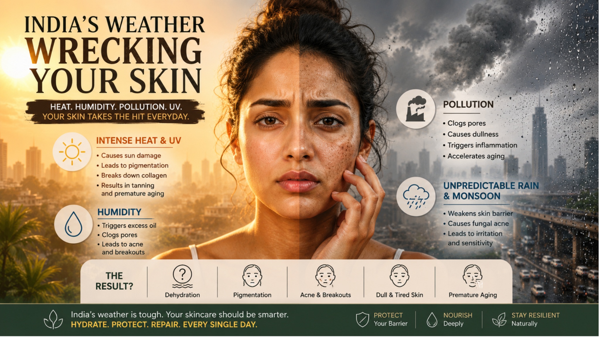 India's Weather Is Wrecking Your Skin: A Botanical Skincare Guide for Every Season India's Weather Is Wrecking Your Skin: A Botanical Skincare Guide for Every Season